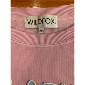 Wildfox Lazy Cinderella Cropped Sweatshirt